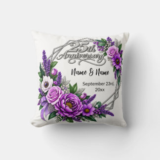 Cojín Decorativo Regalo de aniversario número 25 