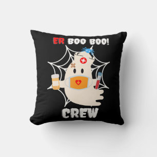 Cojín Decorativo Regalo de araña Enfermera de Boo Enfermera de Ha
