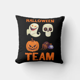Cojín Decorativo Regalo de araña Halloween Team Pumpkin Ghost Spi