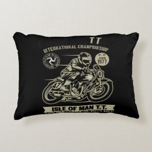 Cojín Decorativo Regalo de arte de la Carreras de motocicletas