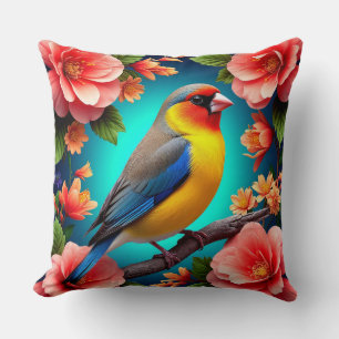 Cojín Decorativo 🌷 Regalo de Arte para Ella, Jardinera Cantora de 