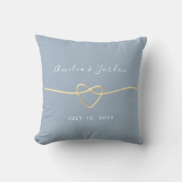 Cojín Decorativo Regalo de boda moderno dusty blue