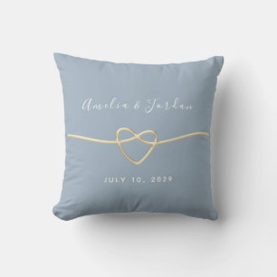 Cojín Decorativo Regalo de boda moderno dusty blue