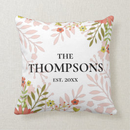 Cojín Decorativo Regalo de boda o aniversario floral