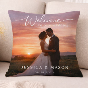 Cojín Decorativo Regalo de Boda para Atardecer Romántico