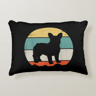 Cojín Decorativo Regalo de Bulldog retro vintage para mamá de perro