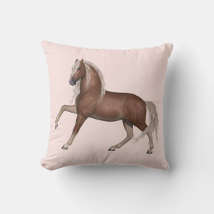 Cojín Decorativo Regalo de caballo lindo Ecuestre Poni Semental Ros