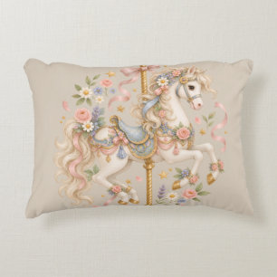 Cojín Decorativo Regalo de casa de campo de caballo de carrusel ant