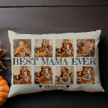 Cojín Decorativo Regalo de Collage de fotos personalizado mejor mam<br><div class="desc">Nuestro "Collage de fotos personalizado mejor mamá jamás acento almohada" - el regalo perfecto para las extraordinarias mamás y abuelas de tu vida. Esta almohada de 12" x 16", muy bien diseñada, es una manera reconfortante de mostrar su aprecio y amor. Presenta un collage de fotos de personalizable, lo que...</div>