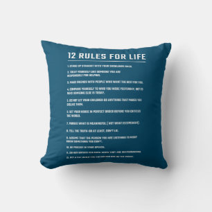 Cojín Decorativo Regalo De Cumpleaños 12 Reglas De Vida