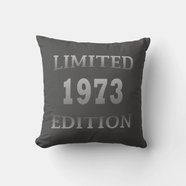 Cojín Decorativo Regalo de cumpleaños de 1973 (Anverso)
