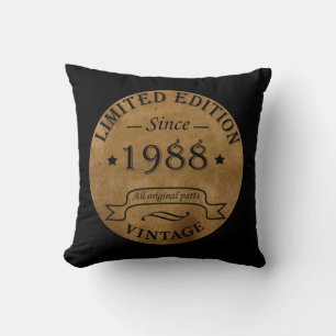 Cojín Decorativo Regalo de cumpleaños de edición de 1988