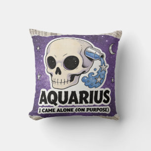 Cojín Decorativo Regalo de cumpleaños de Halloween esqueleto de Acu