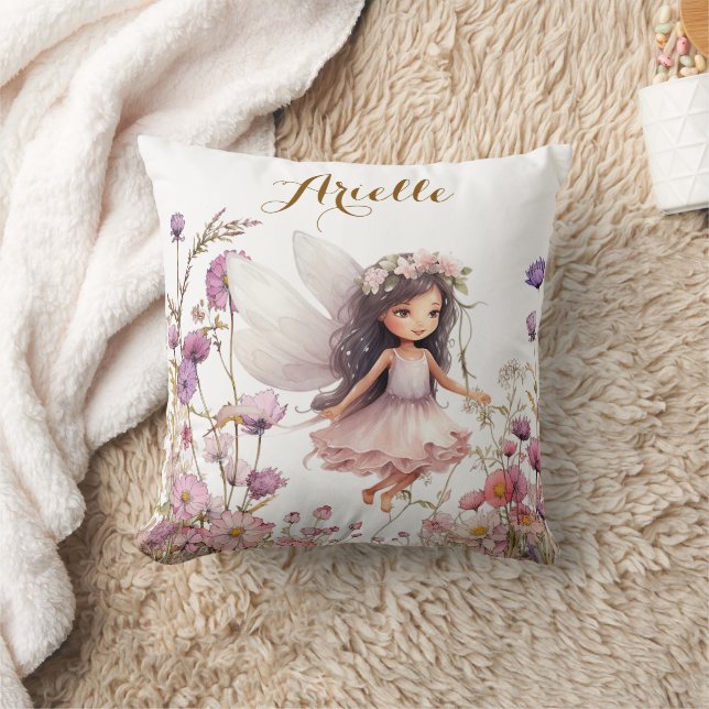 Cojín Decorativo Regalo de cumpleaños de pixias de flores silvestre (Manta)