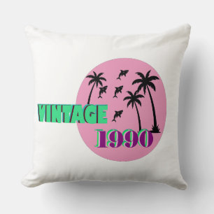 Cojín Decorativo Regalo de cumpleaños Retro 1990