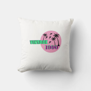 Cojín Decorativo Regalo de cumpleaños Retro 1990