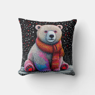 Cojín Decorativo 🐻❄️ Regalo de decoración invernal acogedor de os