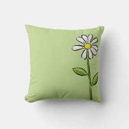 Cojín Decorativo Regalo de Dios Amigo, Margarita en Verde, Religios