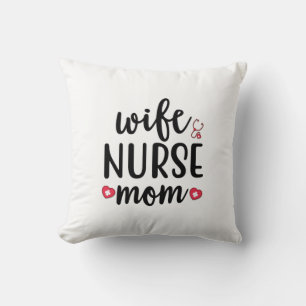 Cojín Decorativo Regalo de enfermera esposa mamá enfermera