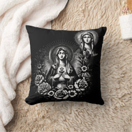 Cojín Decorativo Regalo de fe católica cristiana católica Santa Mar