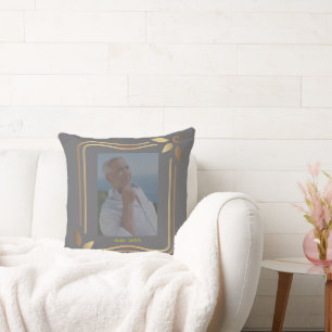 Cojín Decorativo Regalo de Foto conmemorativa de Simpática Eleganci