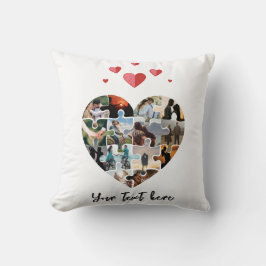 Cojín Decorativo Regalo de foto del día de San Valentín en forma de
