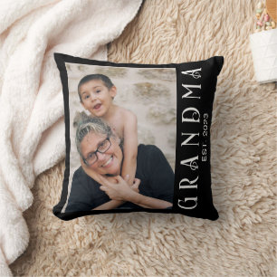 Cojín Decorativo Regalo de foto moderno establecido de abuela perso