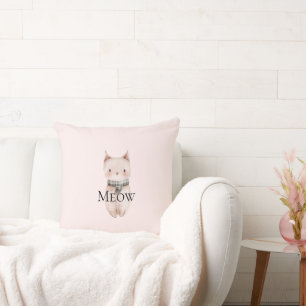 Cojín Decorativo Regalo de gato para Navidades Rubor Pink Meow