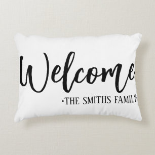 Cojín Decorativo Regalo de inauguración de la casa / Nombre de fami