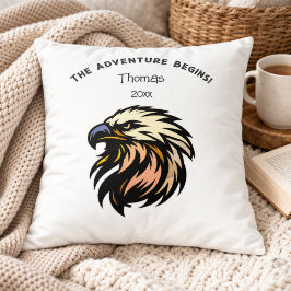 Cojín Decorativo Regalo de jubilación águila Masculino Aventura