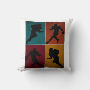 Cojín Decorativo Regalo de jugador de fútbol americano de vintage