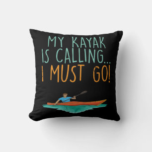 Cojín Decorativo Regalo de kayak de remo