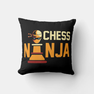 Cojín Decorativo Regalo de los aficionados al ajedrez Ninja de Guay
