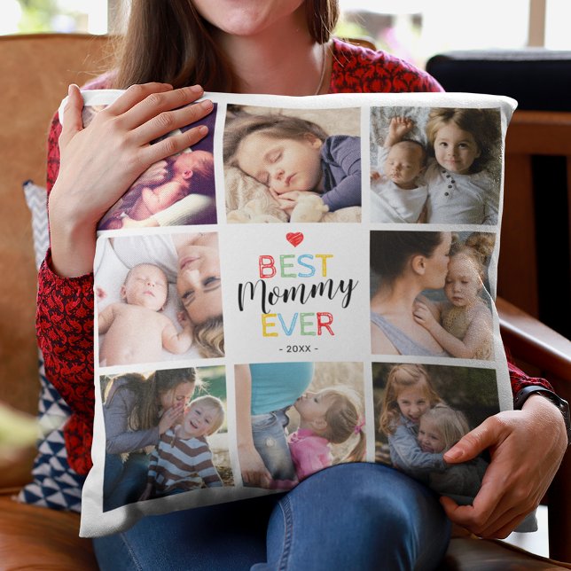 Cojín Decorativo Regalo de mamá | COLLAGE DE FOTOS (Subido por el creador)