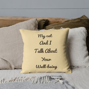 Cojín Decorativo Regalo de Mamá Gata Amigas Mascotas Mejores Amigas