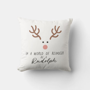 Cojín Decorativo Regalo De Navidad En Un Mundo De Renos
