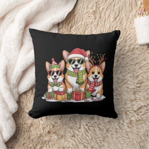 Cojín Decorativo Regalo de Navidad para mamá amante de los perros C