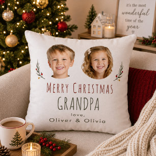 Cojín Decorativo Regalo de Navidad personalizado para abuela, almoh