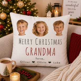 Cojín Decorativo Regalo de Navidad personalizado para abuela: almoh