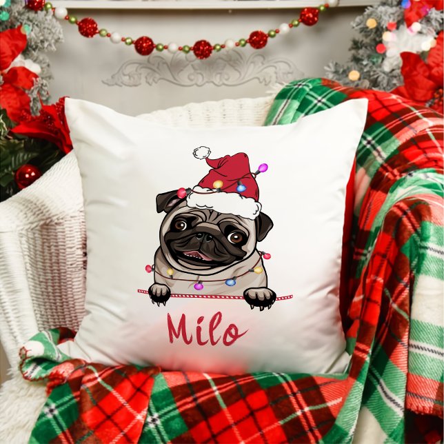 Cojín Decorativo Regalo de Navidades personalizados de Bulldog brit (Subido por el creador)