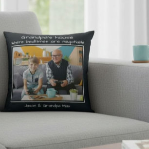 Cojín Decorativo Regalo de nietos para abuelo dicho divertido