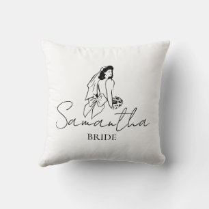Cojín Decorativo Regalo de nombre de novia personalizado