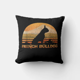 Cojín Decorativo Regalo de perro Blanco Bulldog francés