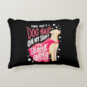 Cojín Decorativo Regalo de perro de rescate Esto no es pelo de perr