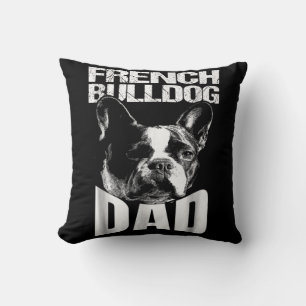 Cojín Decorativo Regalo de perro Padre Bulldog francés