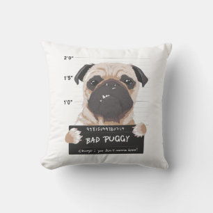 Cojín Decorativo Regalo de Pug Adorable Amante de Perros Madre Fur 