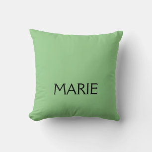 COJÍN DECORATIVO REGALO DE TEXTO SIMPLE MÍNIMO VERDE AGREGA TU NOMB