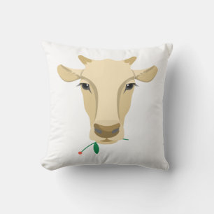 Cojín Decorativo Regalo de vaca Amante de vacas Novilla Granja Gran