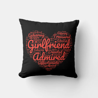 Cojín Decorativo Regalo de Valentine Girlfriend para ella