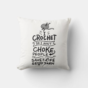 Cojín Decorativo Regalo del Crocheter Crocheting